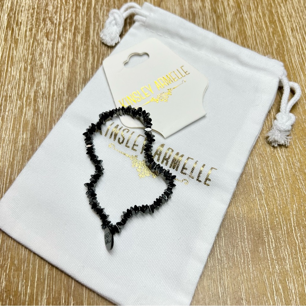 Kinsley Armelle Black LEXIS BRACELET